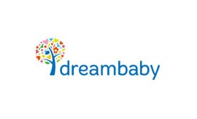 Het bedrijfslogo voor “dream baby” in België.