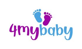 Il logo aziendale di “4mybaby”, un rivenditore Medela in Svizzera.