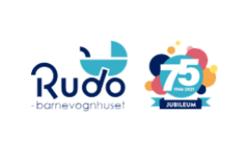 Logoen til «rudo.no», en Medela-forhandler i Norge. Inkludert tekst: «barnevognhuset».